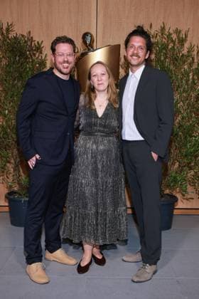 Deutscher Filmpreis, Nominiertenabend Jasper Mielke, Karoline Henkel, Arto Sebastian Nominiertenabend, Deutscher Filmpreis, Landesvertretung Nordrhein-Westfalen, Berlin Datum: 25.04.2026
