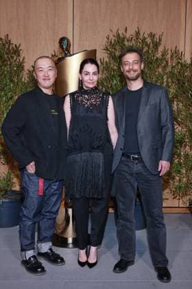 Deutscher Filmpreis, Nominiertenabend Vladislav Ogay, Tatiana Dolmatovskaya, David Almeida-Ribeiro Nominiertenabend, Deutscher Filmpreis, Landesvertretung Nordrhein-Westfalen, Berlin Datum: 25.04.2026