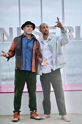 9th Cannes Series - Brigade Anonyme Photocall. FC CANNES, FRANCE - APRIL 26 Eric Cantona and Arié Elmaleh attends the Brigade Anonyme Photocall at the 9th Canneseries International Festival at Plage Du Majestic on April 26, 2026 in Cannes, France. Photo by Franck Castel ABACAPRESS.COM Cannes France  Copyright: xCastelxFranck ABACAx