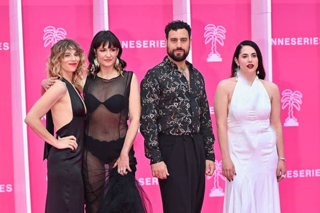 Pink Carpet - The 9th Canneseries International Festival - Day 4 FC CANNES, FRANCE - APRIL 26 Ana Boga, Marta Loza, Marta Bassols and David Menéndez attend Day Four of the 9th Canneseries International Festival on April 26, 2026 in Cannes, France. Photo by Franck Castel ABACAPRESS.COM Cannes France  Copyright: xCastelxFranck ABACAx