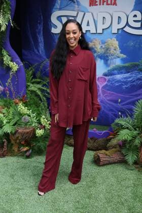 Premiere of Swapped LOS ANGELES, CALIFORNIA - APRIL 26: Tia Mowry at the Premiere of Netflix s Swapped at Netflix Tudum Theater on April 26, 2026 in Los Angeles, California. Credit: AdMedia EDITORIAL USE ONLY  Copyright: xx AdMediax admphotostwo984734