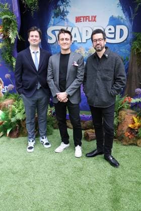 LOS ANGELES, CALIFORNIA - APRIL 26: John Whittington, Robert Snow and Christian Magalhaes at the Premiere of Netflix s Swapped at Netflix Tudum Theater on April 26, 2026 in Los Angeles, California. Copyright: xAdMediax MediaPunchx