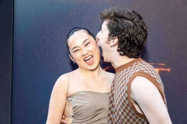 April 26, 2026, Bronx, New York, USA: Helen J. Shen and Andrew Barth Feldman attend Lost Boys opening night on Broadway at Palace Theatre in New York, NY on April 26, 2026. Bronx USA  - ZUMAr339 20260426_znp_r339_141 Copyright: xLevxRadinx