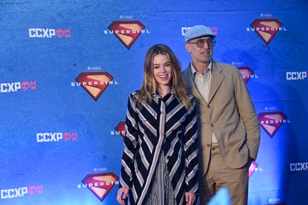Supergirl Photocall in Mexico City Actress Milly Alcock and Director Craig Gillespie pose for photos during the Supergirl photocall as part of the pop culture festival CCXP Comic Con Experience at Centro Banamex on April 26, 2026 in Mexico City, Mexico. (Photo by Carlos Tischler Eyepix Group) Copyright: xCarlosxTischler xEyepixxGroupx CT_26042026_182465