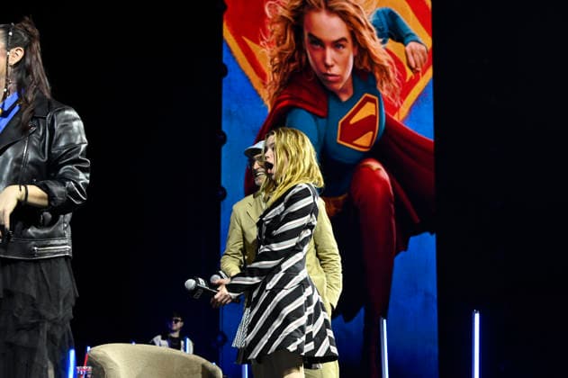 April 26, 2026, Mexico City, Ciudad de Mexico, Mexico: Actress Milly Alcock and Director Craig Gillespie react during a conference to promote Supergirl movie at the pop culture festival CCXP Comic Con Experience at Centro Banamex on April 26, 2026 in Mexico City, Mexico. Mexico City Mexico  - ZUMAe321 20260426_zea_e321_121 Copyright: xCarlosxTischlerx