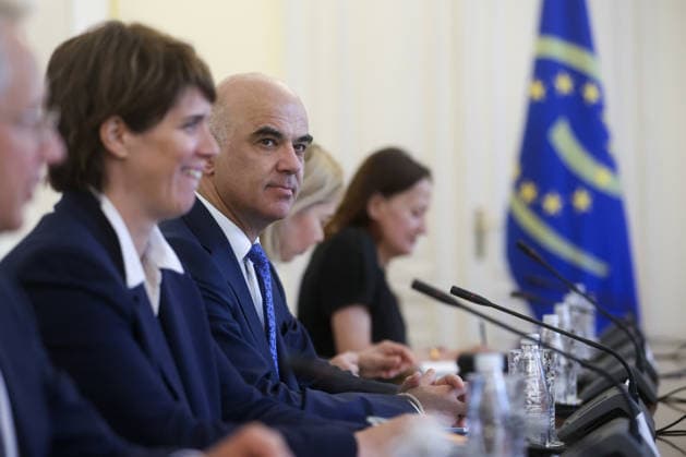 Secretary General of the Council of Europe Alain Berset visit Sarajevo, BiH Secretary General of the Council of Europe Alain Berset during the meeting with members of Presidency of Bosnia and Herzegovina on April 27, 2026. in Sarajevo, Bosnia and Herzegovina.  ArminxDurgut PIXSELL
