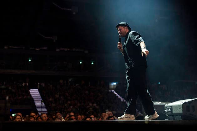 Johannes Oerding live bei einem Konzert seiner Arena-Tour in der Messehalle. Erfurt, 26.04.2026
