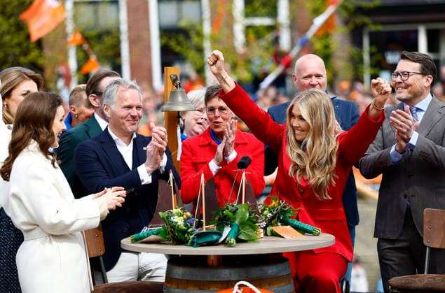 27-04-2026 Koningsdag Princess Amalia during Kingsday in Dokkum, Friesland Â  Copyright: xPPEx