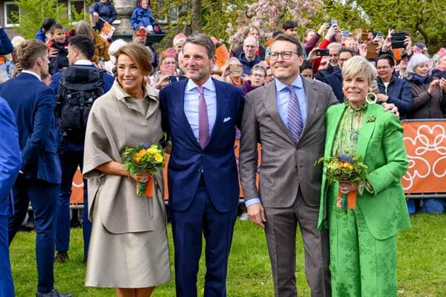 Dokkum, The Netherlands, 2026-04-27 11:08:47 DOKKUM, 27-04-2026 , Dokkum City Centre Princess Laurentien with Prince Constantijn and Princess Marilene and Prince Maurits during King s Day 2026 in Dokkum Photo: NLBeeld Patrick van Emst Credit: NL Beeld Patrick van Emst  Copyright: xx x