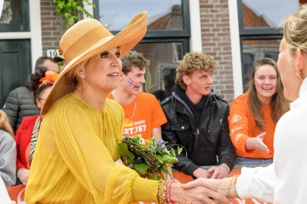 Dokkum, The Netherlands, 2026-04-27 12:47:36 DOKKUM, 27-04-2026 , Dokkum City Centre Queen Maxima during King s Day 2026 in Dokkum Photo: NLBEELD Patrick van Emst Credit: NL Beeld Patrick van Emst  Copyright: xx x