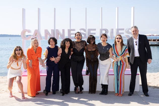 The 9th Canneseries International Festival - BOHO Photocall Abbie Boutkabout, Zita Theunynck, Olympia Allaert, Ikram Aoulad, Helen Perquy, Miss Angel, Serine Ayari, Philippe De Schepper, Laura Brewaeys attends the BOHO Photocall Photocall at the 9th Canneseries International Festival at Plage Du Majestic on April 27, 2026 in Cannes, France. Photo by ShootPix ABACAPRESS.COM Cannes France Copyright: xShootpix ABACAx