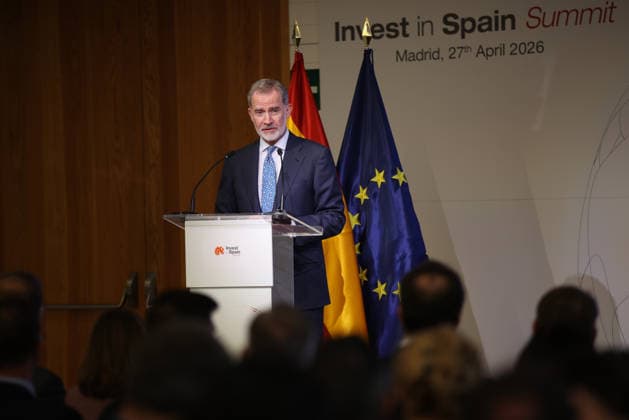 The King closes the second edition of the Invest in Spain Summit King Felipe VI closes the second edition of the Invest in Spain Summit, in the Royal Collections Gallery of the Royal Palace in Madrid, on April 27, 2026, in Madrid Spain The Invest in Spain Summit is a strategic international forum organized by ICEX Invest in Spain to promote foreign direct investment FDI in Spain Its main objective is to facilitate dialogue at the highest level between the Spanish Government and the leaders of the main global multinationals to analyze trends and detect new business opportunities 27 APRIL 2026 Alejandro Martínez Vé Madrid Madrid Madrid Spain  Copyright: xAlejandroxMartinezxVÃ lezx 7478009