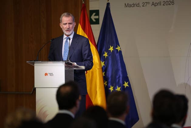 The King closes the second edition of the Invest in Spain Summit King Felipe VI closes the second edition of the Invest in Spain Summit, in the Royal Collections Gallery of the Royal Palace in Madrid, on April 27, 2026, in Madrid Spain The Invest in Spain Summit is a strategic international forum organized by ICEX Invest in Spain to promote foreign direct investment FDI in Spain Its main objective is to facilitate dialogue at the highest level between the Spanish Government and the leaders of the main global multinationals to analyze trends and detect new business opportunities 27 APRIL 2026 Alejandro Martínez Vé Madrid Madrid Madrid Spain  Copyright: xAlejandroxMartinezxVÃ lezx 7478012