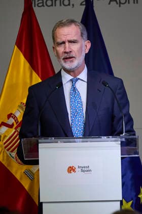 April 27, 2026, Madrid, Madrid, Spain: KING FELIPE VI of Spain attends the second edition of the Ã¢â‚¬oeInvest in Spain SummitÃ¢ Madrid Spain - ZUMAc260 20260427_zep_c260_006 Copyright: xMikexChicorrox