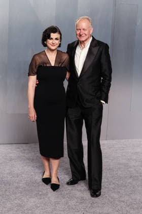 2026 Vanity Fair Oscar Party MUSEUM ROW, MIRACLE MILE, LOS ANGELES, CALIFORNIA, USA - MARCH 15: Megan Everett-Skarsgard and husband Stellan Skarsgard wearing Zegna arrive at the 2026 Vanity Fair Oscar Party (98th Annual Academy Awards) Hosted By Mark Guiducci held at the David Geffen Galleries at the Los Angeles County Museum of Art (LACMA) at 5905 Wilshire Blvd on March 15, 2026 in Museum Row, Miracle Mile, Los Angeles, California, United States. (Photo by Xavier Collin Image Press Agency)