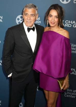 April 27, 2026, New York, New York, USA: Actor GEORGE CLOONEY and his wife Lebanese-British international human rights lawyer AMAL CLOONEY wearing a Balenciaga dress seen during the 51st Annual Chaplin Award Gala honoring George Clooney red carpet arrivals held at Alice Tully Hall at Lincoln Center. New York USA  - ZUMAk03_ 20260427_zaf_k03_097 Copyright: xNancyxKaszermanx