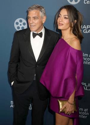 April 27, 2026, New York, New York, USA: Actor GEORGE CLOONEY and his wife Lebanese-British international human rights lawyer AMAL CLOONEY wearing a Balenciaga dress seen during the 51st Annual Chaplin Award Gala honoring George Clooney red carpet arrivals held at Alice Tully Hall at Lincoln Center. New York USA  - ZUMAk03_ 20260427_zaf_k03_103 Copyright: xNancyxKaszermanx