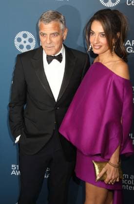 April 27, 2026, New York, New York, USA: Actor GEORGE CLOONEY and his wife Lebanese-British international human rights lawyer AMAL CLOONEY wearing a Balenciaga dress seen during the 51st Annual Chaplin Award Gala honoring George Clooney red carpet arrivals held at Alice Tully Hall at Lincoln Center. New York USA  - ZUMAk03_ 20260427_zaf_k03_106 Copyright: xNancyxKaszermanx