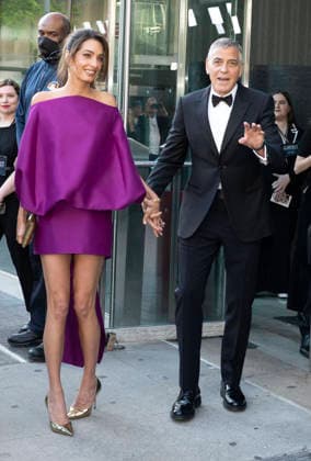 April 27, 2026, New York, Ny, United States: Amal Clooney and George Clooney attend the 51st Annual Chaplin Award Honoring George Clooney. Held at Alice Tully Hall at Lincoln Center in New York. Zuma Press April 27, 2026. New York United States  - ZUMAp281 20260427_zea_p281_017 Copyright: xPhotoxImagexPressx