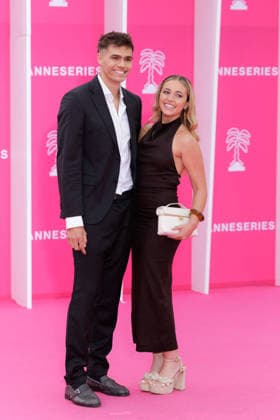 Pink Carpet - The 9th Canneseries International Festival - Day 5 Aimie Perino and Pablo Brimeux attend the Day Five of the 9th Canneseries International Festival on April 27, 2026 in Cannes, France. Photo by ShootPix ABACAPRESS.COM Cannes France  Copyright: xShootpix ABACAx