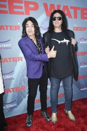 Paul Stanley, Gene Simmons at arrivals for DEEP WATER Premiere, Paramount Theater, Los Angeles, CA, April 27, 2026. Photo By: Elizabeth Goodenough Everett Collection DEEP WATER Premiere PUBLICATIONXNOTxINxCANxCHNxFRAxITAxJPNxNORxPOLxRUSxESPxUKxUSA