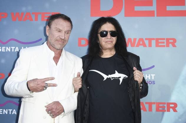 Renny Harlin, Gene Simmons at arrivals for DEEP WATER Premiere, Paramount Theater, Los Angeles, CA, April 27, 2026. Photo By: Elizabeth Goodenough Everett Collection DEEP WATER Premiere PUBLICATIONXNOTxINxCANxCHNxFRAxITAxJPNxNORxPOLxRUSxESPxUKxUSA