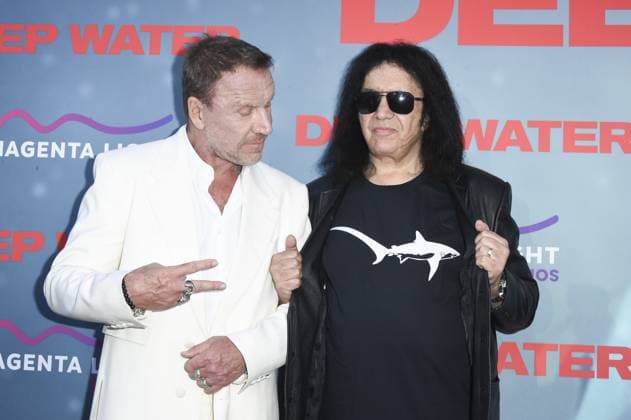 Renny Harlin, Gene Simmons at arrivals for DEEP WATER Premiere, Paramount Theater, Los Angeles, CA, April 27, 2026. Photo By: Elizabeth Goodenough Everett Collection DEEP WATER Premiere PUBLICATIONXNOTxINxCANxCHNxFRAxITAxJPNxNORxPOLxRUSxESPxUKxUSA