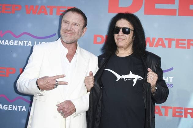 Renny Harlin, Gene Simmons at arrivals for DEEP WATER Premiere, Paramount Theater, Los Angeles, CA, April 27, 2026. Photo By: Elizabeth Goodenough Everett Collection DEEP WATER Premiere PUBLICATIONXNOTxINxCANxCHNxFRAxITAxJPNxNORxPOLxRUSxESPxUKxUSA