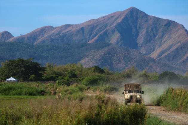 Missile live-fire exercise in Philippines features U.S. and Japanese missile systems SAN ANTONIO, ZAMBALES, PHILIPPINES - APRIL 28: An armored vehicle during an Integrated Missile Defense (IAMD) drill, as part of the ongoing Balikatan (Shoulder-to-Shoulder) multinational exercise, at a naval base in San Antonio, Zambales, Philippines, on April 28, 2026. The IAMD exercise, which sees the deployment of troops and missile systems from the United States and Japan, comes at a time of escalating tensions in the disputed South China Sea and the Taiwan Strait, with the Chinese People s Liberation Army increasing military activities in the water and Beijing denouncing Tokyo s strengthened defense cooperation with the Philippines. Daniel Ceng Anado  Copyright: x2026xAnadoluxDanielxCengx