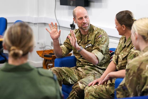 . 28 04 2026. Anglesey, United Kingdom. Prince William during a visit to RAF Valley on the island of Anglesey in Wales, United Kingdom.  xPoolx xi-Imagesx IIM-26741-0010