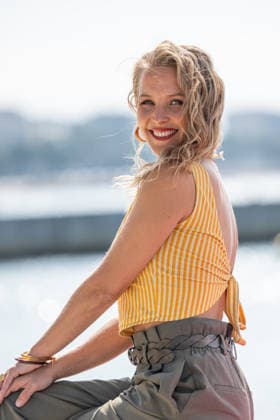 Deborah Krey attends the L or bleu photocall in Hotel Majestic Beach during 9th CanneSeries festival in Cannes, France on April 28, 2026 Photo by Loran Mafar Starface 455461 2026 04 28 Cannes France  Copyright: xLoranxMafarx xStarfacex STAR_455461_070
