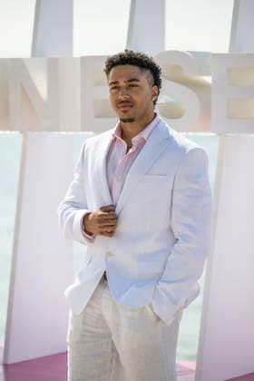 Kriss Laffitte attends the L or bleu photocall in Hotel Majestic Beach during 9th CanneSeries festival in Cannes, France on April 28, 2026 Photo by Loran Mafar Starface 455461 2026 04 28 Cannes France  Copyright: xLoranxMafarx xStarfacex STAR_455461_075