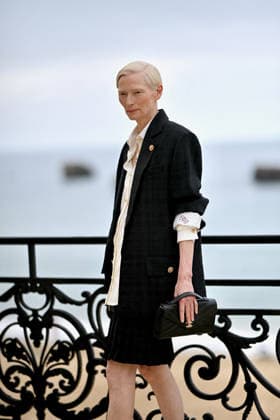 Chanel Cruise Show Photocall - Biarritz Tilda Swinton attending photocall of the Chanel Cruise 2026-2027 fashion show at Casino Municipal in Biarritz, France on April 28, 2026. Photo by Franck Castel ABACAPRESS.COM Biarritz France  Copyright: xCastelxFranck ABACAx
