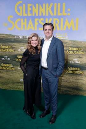 28.04.2026, Anke Engelke, Bastian Pastewka, bei der Deutschlandpremiere von GLENNKILL: EIN SCHAFSKRIMI in Berlin, Kino in der Kulturbrauerei, Berlin Deutschland, Germany