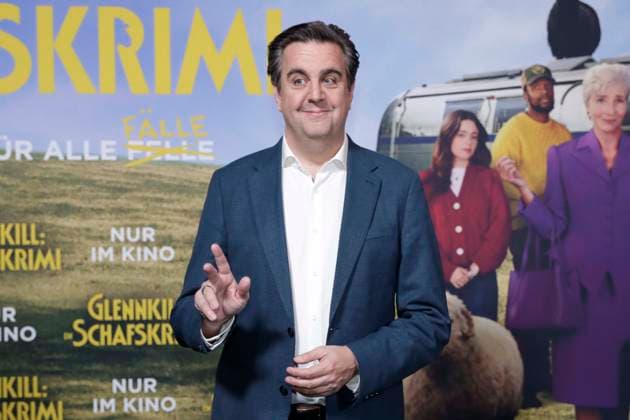 28.04.2026, Bastian Pastewka, bei der Deutschlandpremiere von GLENNKILL: EIN SCHAFSKRIMI in Berlin, Kino in der Kulturbrauerei, Berlin Deutschland, Germany