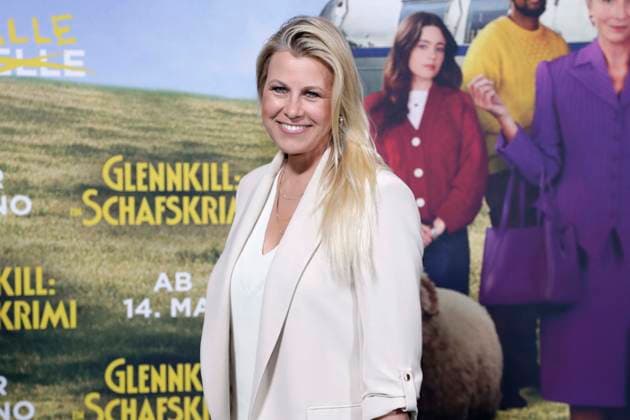 28.04.2026, Aleksandra Bechtel, bei der Deutschlandpremiere von GLENNKILL: EIN SCHAFSKRIMI in Berlin, Kino in der Kulturbrauerei, Berlin Deutschland, Germany