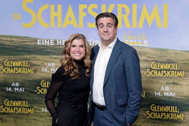 28.04.2026, Anke Engelke, Bastian Pastewka, bei der Deutschlandpremiere von GLENNKILL: EIN SCHAFSKRIMI in Berlin, Kino in der Kulturbrauerei, Berlin Deutschland, Germany