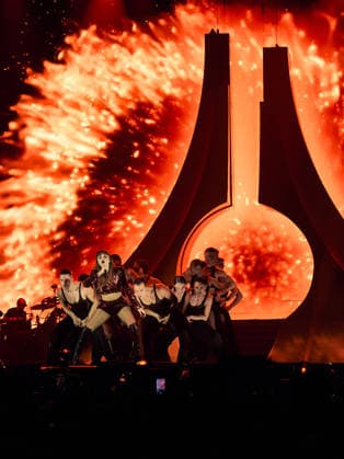 Entertainment Bilder des Tages #2 Pesaro Annalisa Concert 2026 Pictured: Annalisa and her dance group  Copyright: xpaolobarigelli.itx xipa-agency.netx xx IPA_Agency_IPA74303875