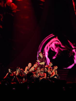 Pesaro Annalisa Concert 2026 Pictured: Annalisa and her dance group  Copyright: xpaolobarigelli.itx xipa-agency.netx xx IPA_Agency_IPA74303894