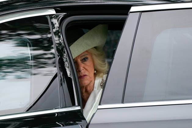 Trumps Welcome King Charles III and Queen Camilla WASHINGTON, DC - APRIL 28: The United Kingdom™s Queen Camilla after a ceremonial visit on Tuesday, April 28, 2026 at the White House in Washington, D.C. King Charles III is expected to make a joint address to Congress before returning for a State Dinner in the evening. Credit: Maxine Wallace Pool via CNP Washington District of Columbia United States of America EDITORIAL USE ONLY  Copyright: xx AdMediax admphotostwo985467