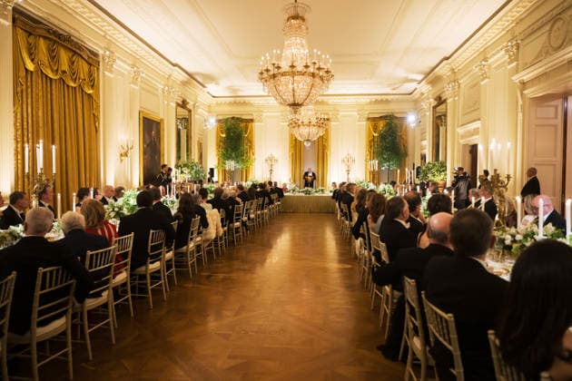 April 28, 2026, Washington, District Of Columbia, USA: WASHINGTON, DC - APRIL 28: President Donald Trump gives remarks during a state dinner with Great Britain™s King Charles and Queen Camilla at the White House on Tuesday, April 28, 2026 in Washington, D.C. Charles spoke to a joint session of Congress earlier in the day, and attended several events with U.S. President Donald Trump Washington USA - ZUMAs152 20260428_faa_s152_300 Copyright: xCraigxHudsonx-xPoolxviaxCNPx