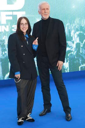 Billie Eilish und James Cameron bei der Premiere des 3D-Konzertfilms Billie Eilish - Hit Me Hard and Soft: The Tour im Odeon Luxe Leicester Square. London, 28.04.2026