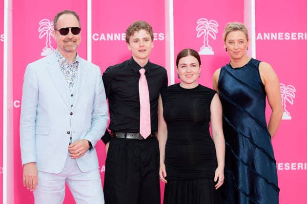 The 9th Canneseries International Festival - Pink Carpet - Closing Ceremony Swedish director Björn Stein, Swedish actor Linus Rogsgard, Swedish screenwriter and actress Amy Deasismont attend the pink carpet ahead of the closing ceremony of the 9th edition of the Cannes International Series Festival (Canneseries) in Cannes, southern France, on April 28, 2026. Photo by ShootPix ABACAPRESS.COM Nice Provence-Alpes-Cote d Azur France  Copyright: xShootpix ABACAx