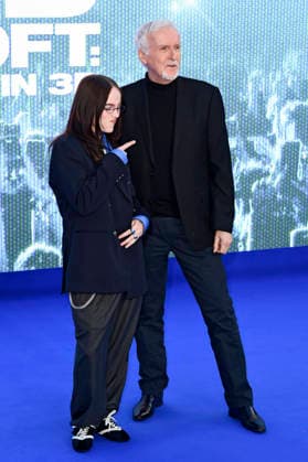 Billie Eilish und James Cameron bei der Premiere des 3D-Konzertfilms Billie Eilish - Hit Me Hard and Soft: The Tour im Odeon Luxe Leicester Square. London, 28.04.2026