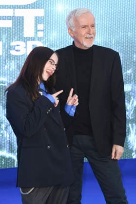 Billie Eilish und James Cameron bei der Premiere des 3D-Konzertfilms Billie Eilish - Hit Me Hard and Soft: The Tour im Odeon Luxe Leicester Square. London, 28.04.2026