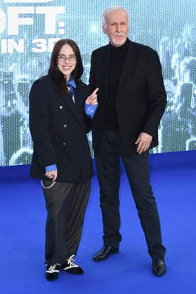 Billie Eilish und James Cameron bei der Premiere des 3D-Konzertfilms Billie Eilish - Hit Me Hard and Soft: The Tour im Odeon Luxe Leicester Square. London, 28.04.2026