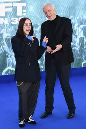 Billie Eilish und James Cameron bei der Premiere des 3D-Konzertfilms Billie Eilish - Hit Me Hard and Soft: The Tour im Odeon Luxe Leicester Square. London, 28.04.2026