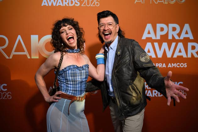 APRA MUSIC AWARDS 2026, Fanny Lumsden and Dan Freeman attend the 2026 APRA Music Awards at Hordern Pavilion, in Sydney, Wednesday, April 29, 2026. ( NO ARCHIVING SYDNEY NEW SOUTH WALES AUSTRALIA  Copyright: xDANxHIMBRECHTSx 20260429127029314569