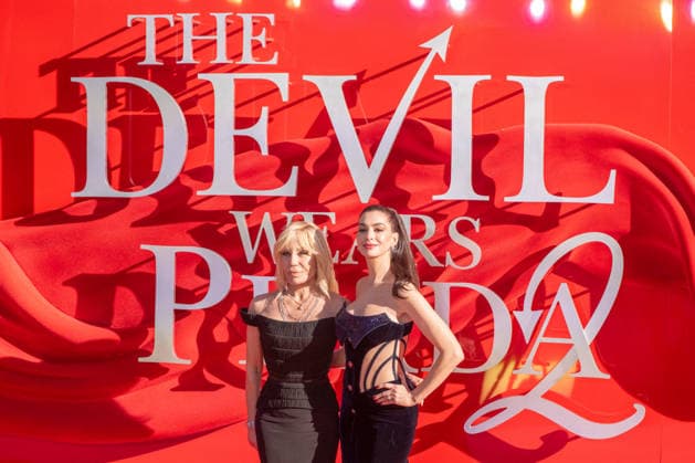 The Devil Wears Prada 2 Premiere - London Donatella Versace and Anne Hathaway attends The Devil Wears Prada 2 European Premiere in London, UK on April 23, 2026. Photo by James Warren Famous ABACAPRESS.COM London United Kingdom  Copyright: xFamous ABACAx