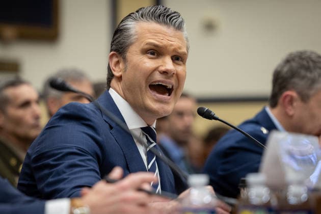 HASC DOD Budget Hearing WASHINGTON, DC - APRIL 29: Secretary of Defense Pete Hegseth testifies during a House Armed Services Committee hearing on the Department of Defense’s FY27 budget request, in the Rayburn House office building in Washington, DC on April 29, 2026. Nathan Posner Anadolu Washington United States. Editorial use only. Please get in touch for any other usage.  Copyright: x2026xAnadoluxNathanxPosnerx